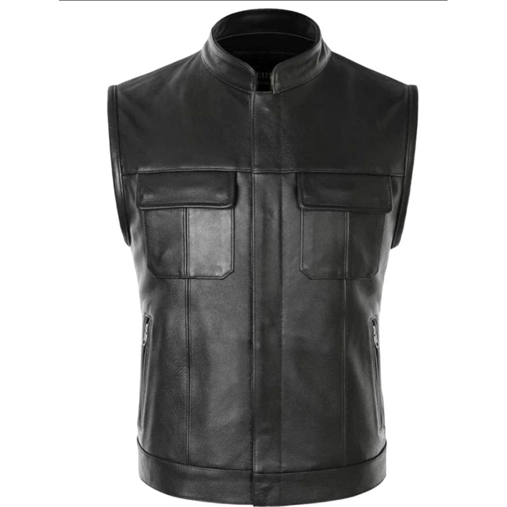 rompi kulit asli, rompi kulit Harley Davidson