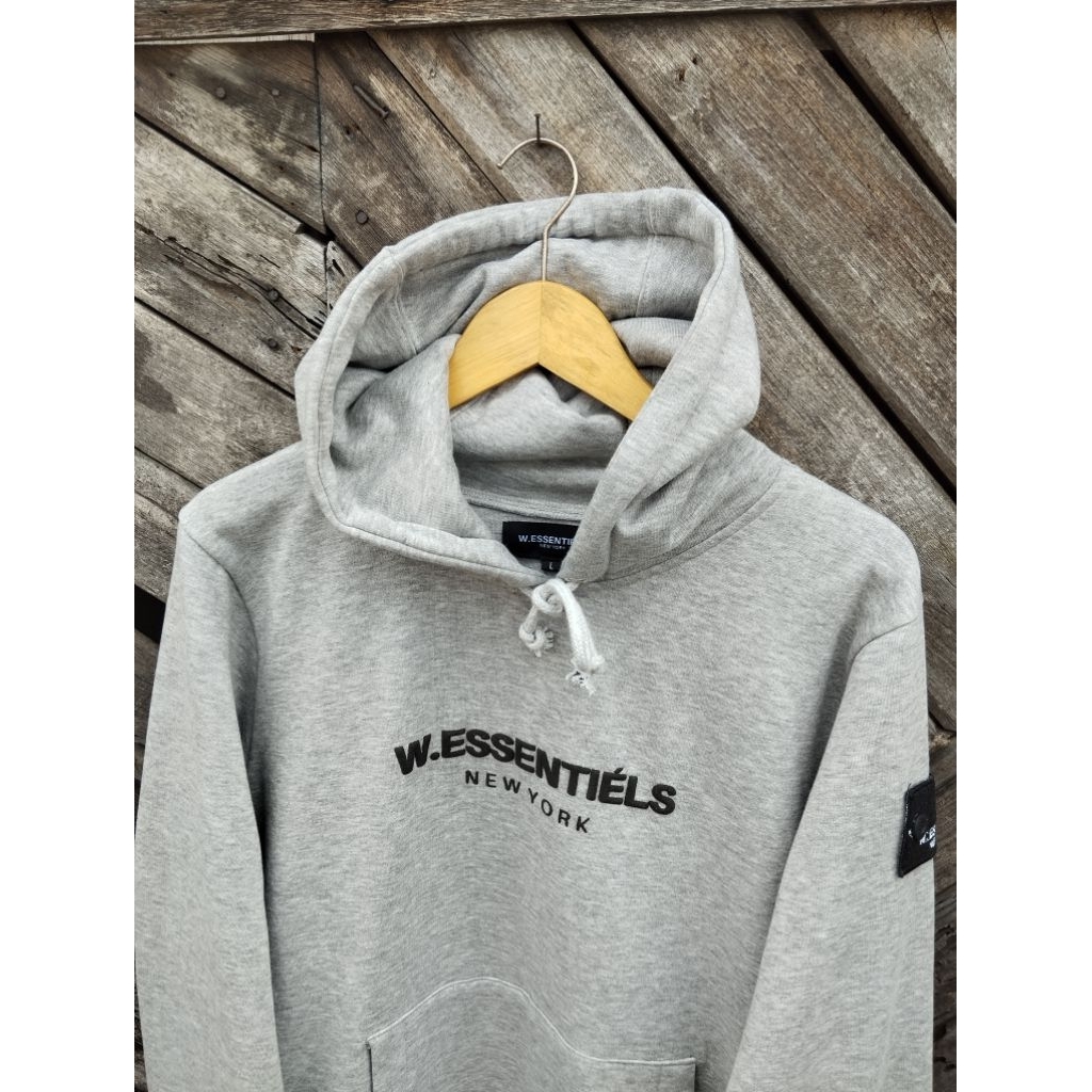 HOODIE W.ESSENTIELS GREY ( SIZE L )