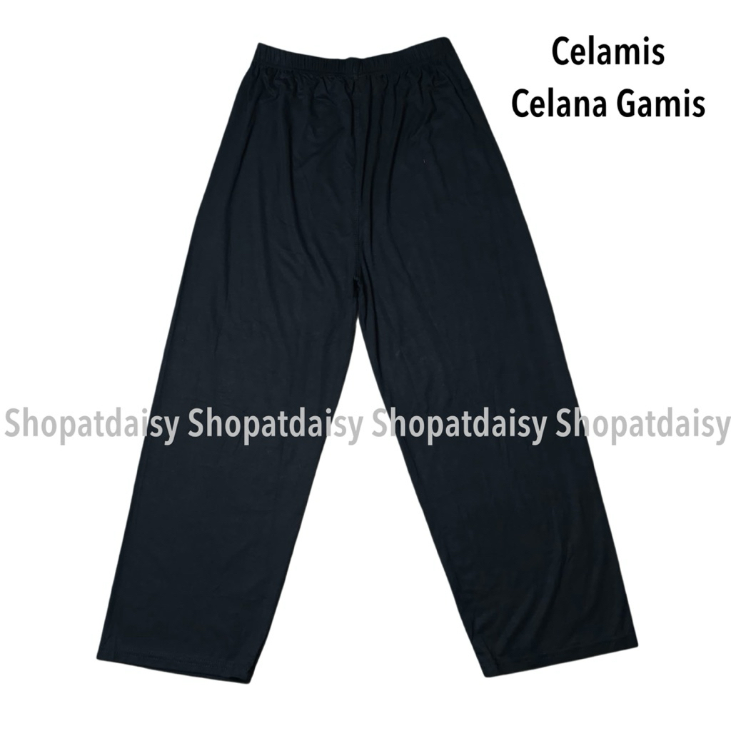 Celamis | Celana Gamis Muslimah Bahan Kaos Rayon Super Adem Longgar Lebar Nyaman Dipakai