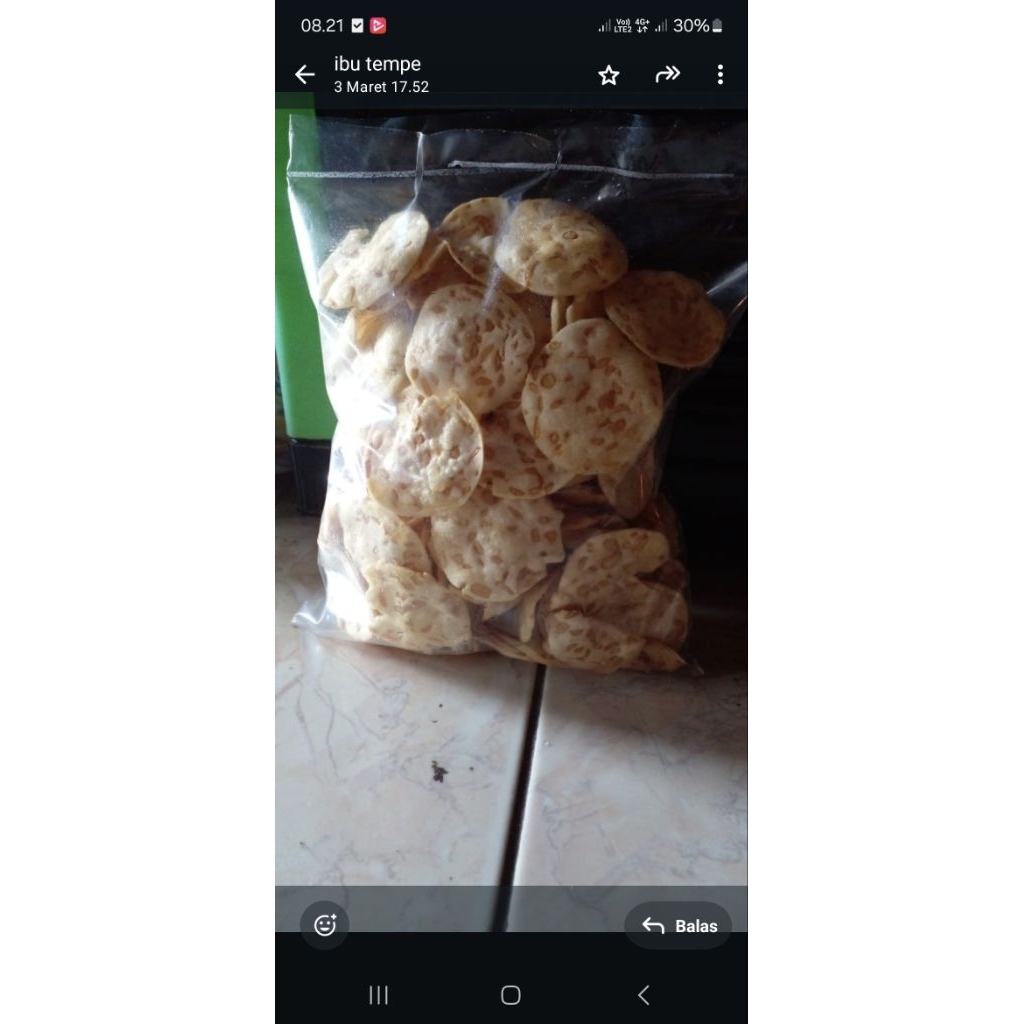 

keripik tempe 1/4 kg