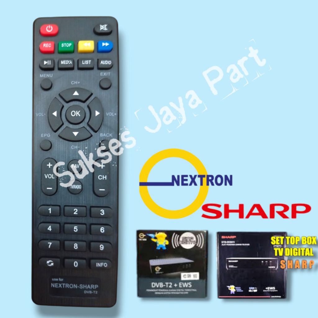 Remote STB SHARP REMOTE STB NEXTRON ORIGINAL QUALITY