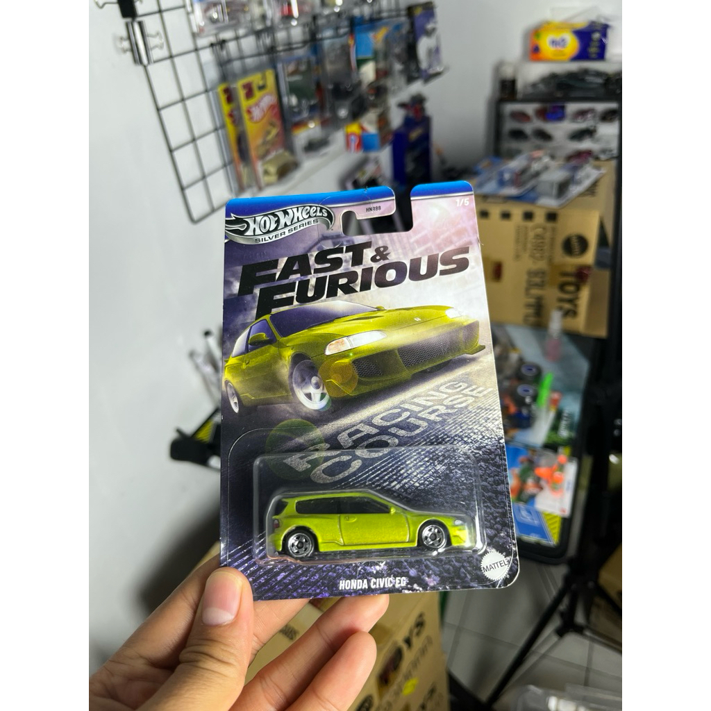 HOTWHEELS FAST AND FURIOUS CIVIC EG HIJAU