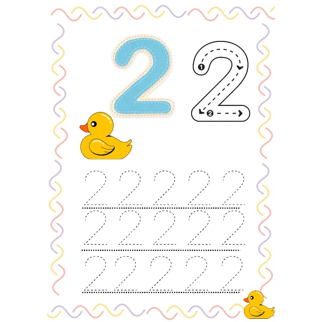 worksheet anak mengenal angka PDF, worksheet anak tk, paud dan preschool