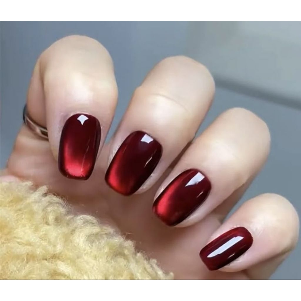 KUKU Palsu Wanita Nail Art Wedding Aesthetic Panjang Free Lem Jelly Lengkap Premium FMD017