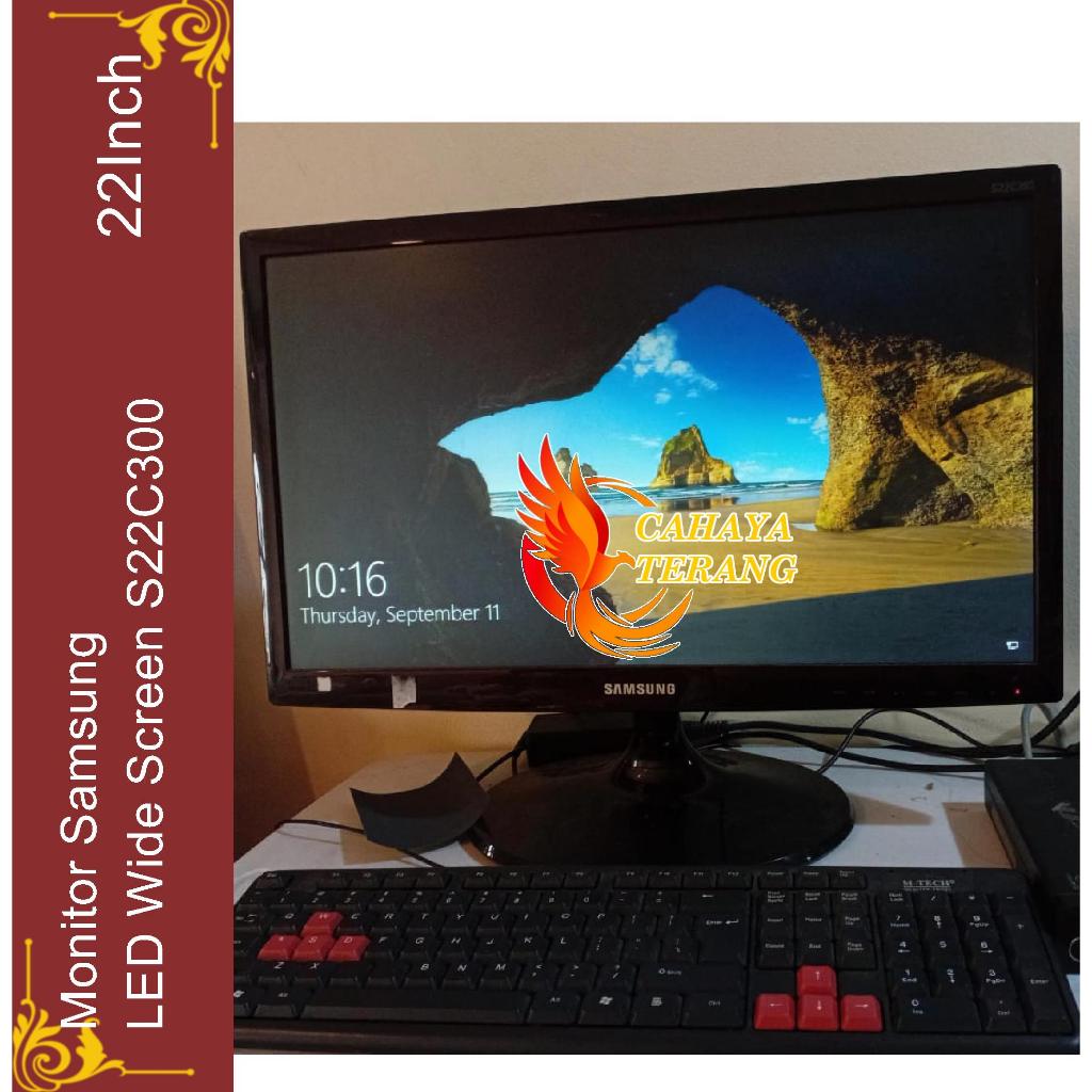 Monitor Samsung 22" S22D300 / Monitor Led Samsung 22 inch Monitor Bekas Pakai - 22 Inch