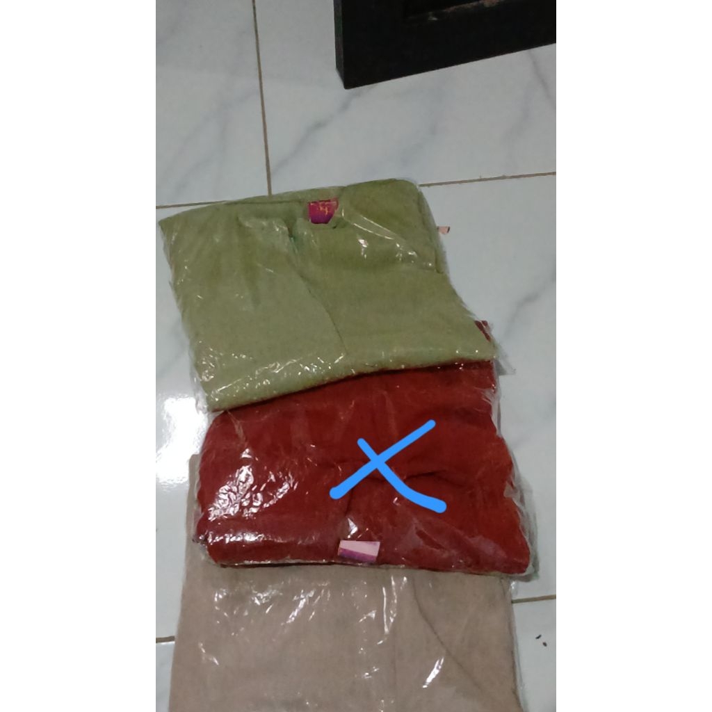 Daster Crinkle Airflow lengan 3/4