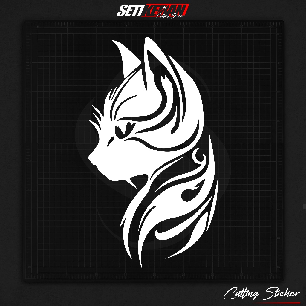 Cutting Stiker Kucing Variasi Motor Mobil Sticker Kucing Lucu Hologram Universal Lucu Timbul Keren N
