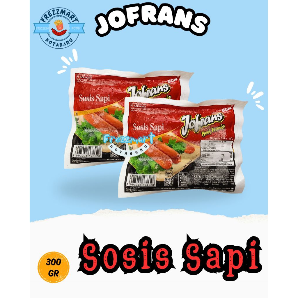 

JOFRANS SOSIS SAPI 10 PCS 300 GR Frezzmart Kotabaru