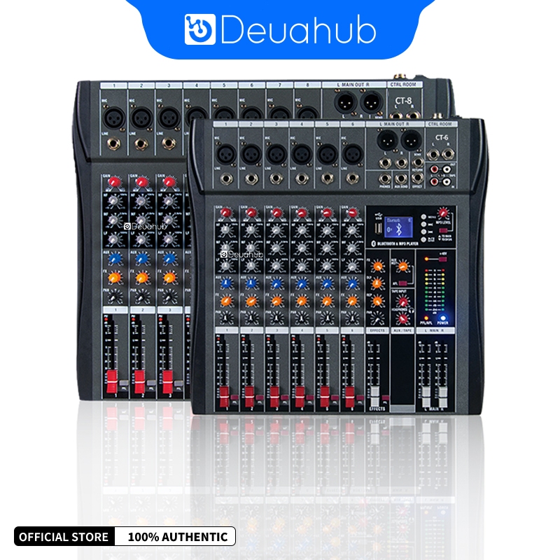 Deuahub CT60S/CT80S/CT120S/CT160S Audio MIixer Multifunctional Bluetooth 99DSP 6/8/12/16-Channel Mis