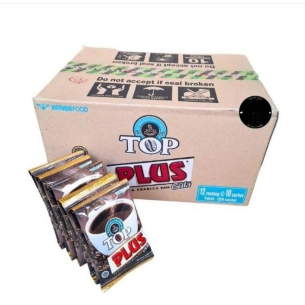 Kopi Top Plus Gula 18 gr 1 Dus Isi 12 Renceng - Kopi Top Plus - Kopi - vg.mart