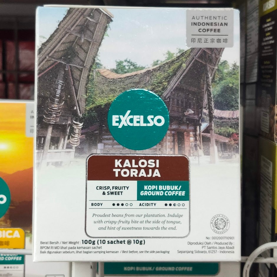 

Kopi Excelso Kalosi Toraja 10 Sachet Per Box