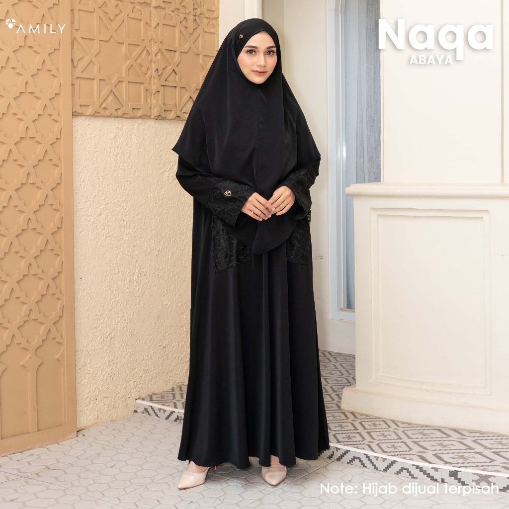 AMILY - Naqa Abaya Gamis Muslim Wanita Umroh dan Haji