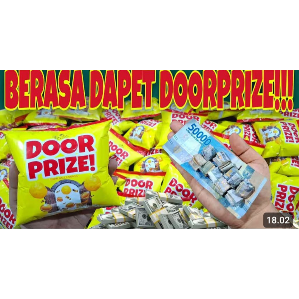 

snack berhadiah uang tunai door prize baru,baca deskripsi produk (5pcs)
