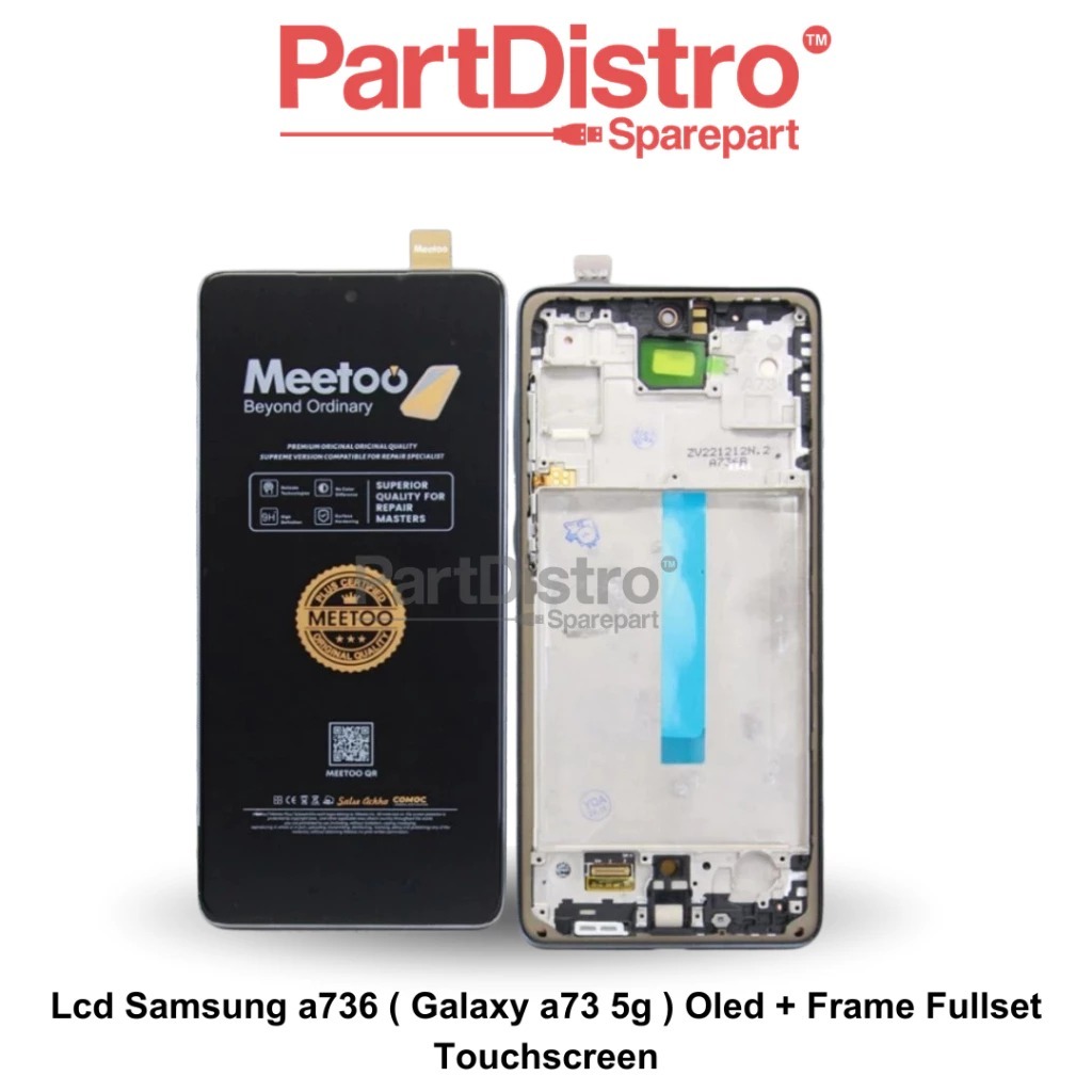 LCD TOUCHSCREEN SAMSUNG A736 (GALAXY A73 5G)+FRAME BLACK OLED MEETOO