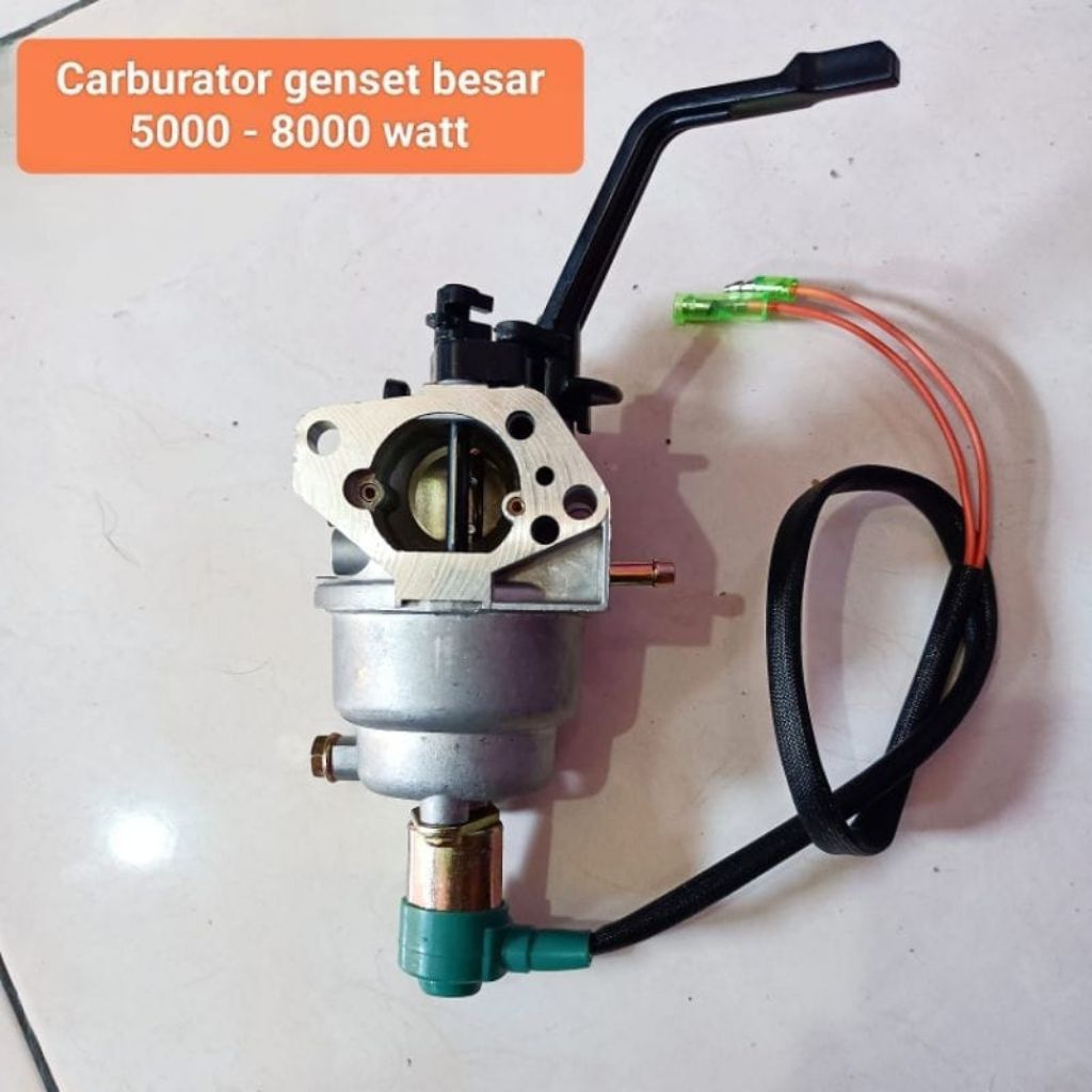 Karburator genset besar 8000w 5000w 7000w carburator set selenoid power generator