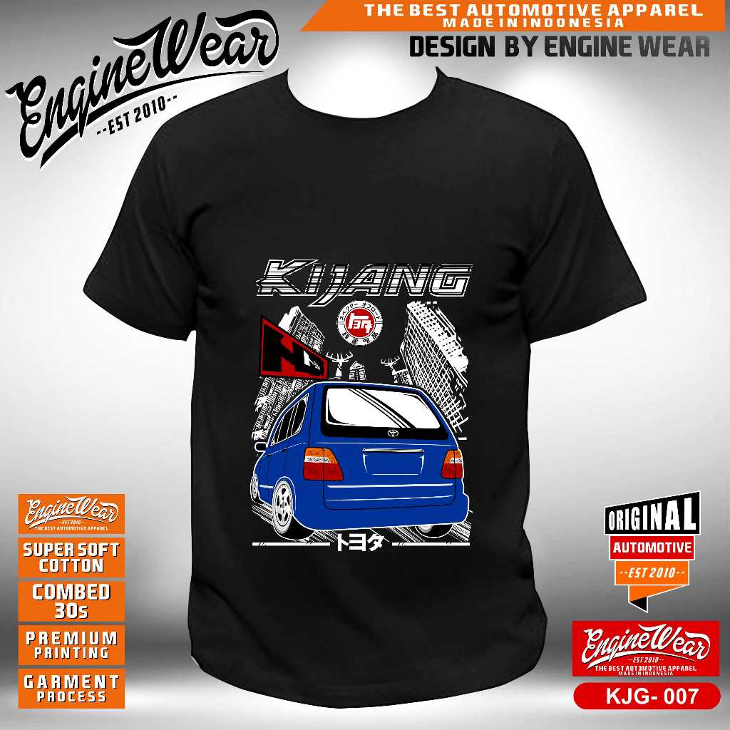 Kaos kijang kapsul tshirt toyota kijang baju mobil kijang kapsul mpv otomotif bck