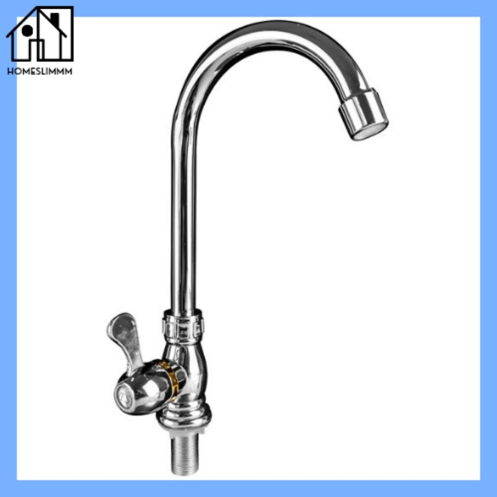 Kran Wastafel Tancap Bawah Kran Angsa Wastafel Kran Cuci Piring SLT-19