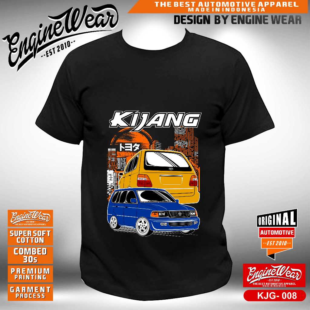 Kaos kijang kapsul tshirt toyota kijang baju mobil kijang kapsul mpv otomotif bk