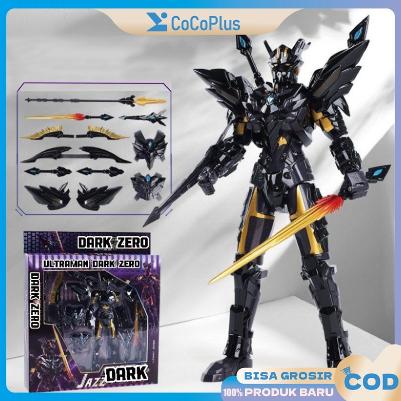 Action Figure SHF Ultraman Suit Darklops Zero Full Armor Koleksi Mainan Anak Laki-laki Figur Ultrama