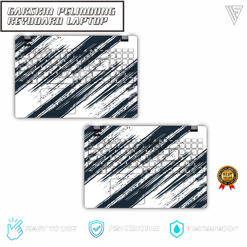 Skin Keyboard Protector Garskin Stiker Laptop FullBody Untuk Semua Tipe Laptop