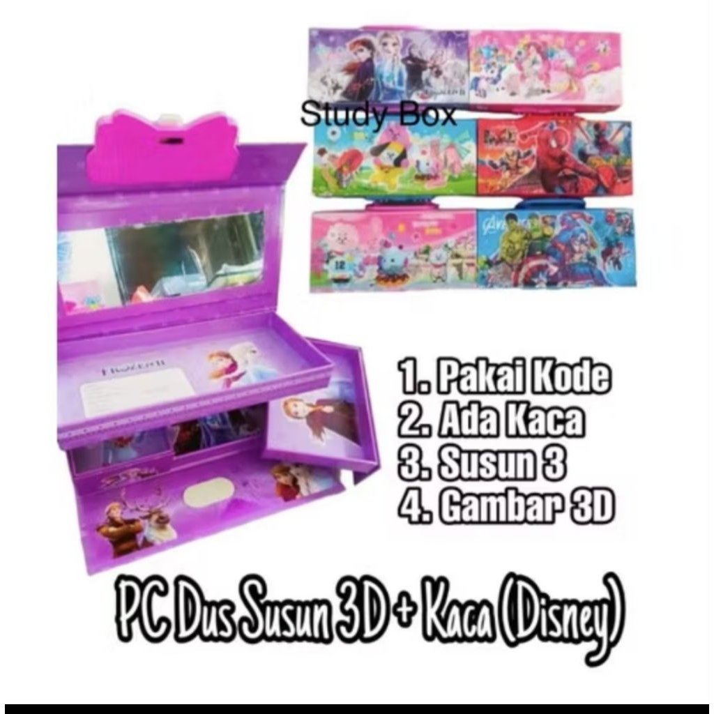

Kotak Pensil Dus 3susun PASSWORD +CERMIN +HOLOGRAM