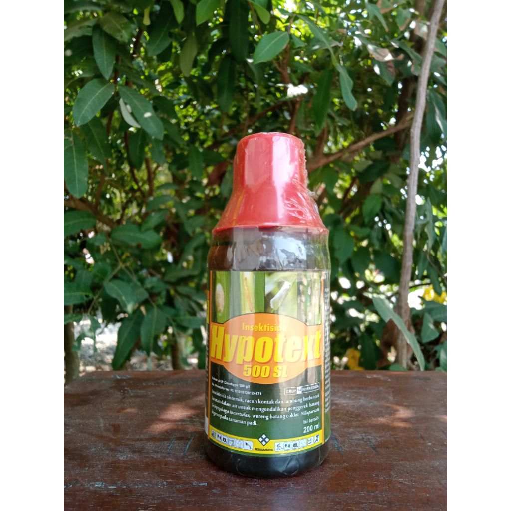 HYPOTEXT 200 ml dimehipo 500 Sl Insektisida Sistemik Basmi Burung Pipit Ulat Kaper sundep Wereng hij