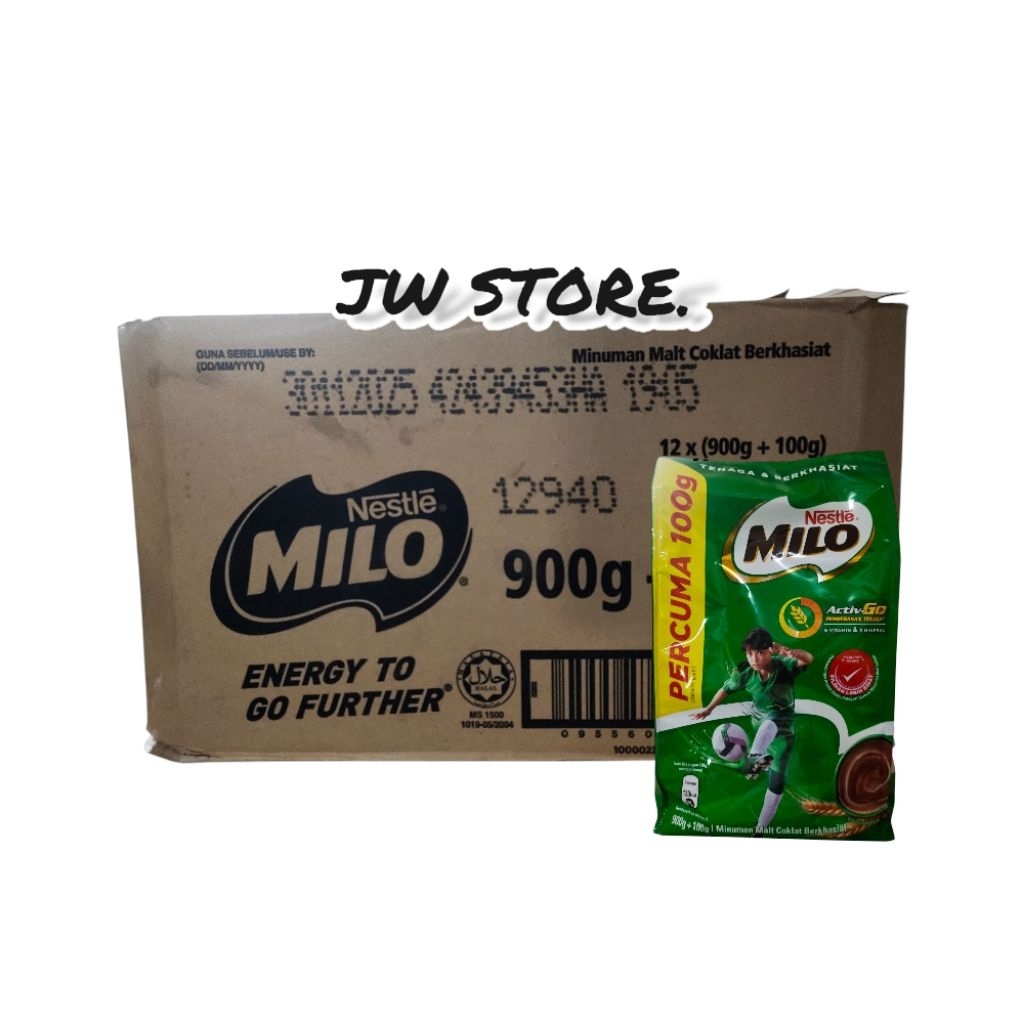 Milo Nestle Original 1Dus x 12Bags x 1KG