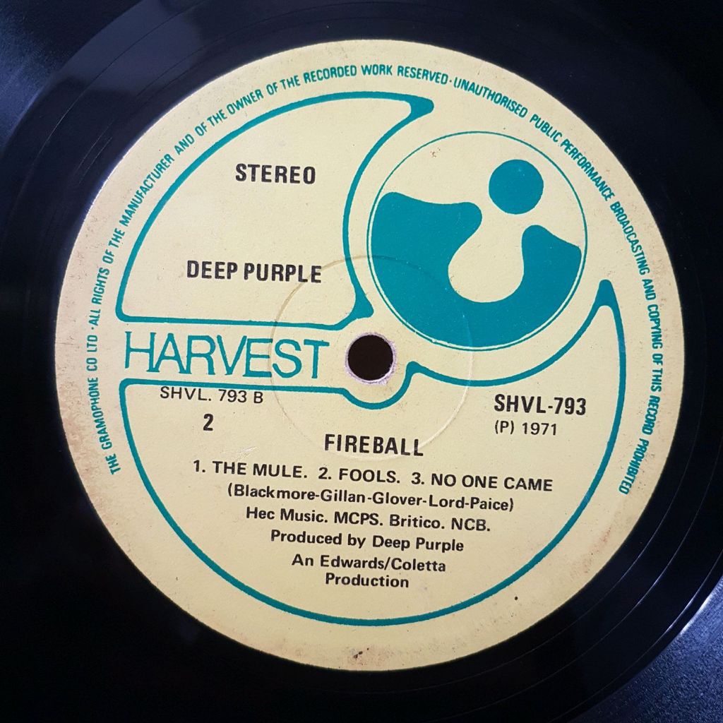 Vinyl Piringan Hitam Deep Purple - Fireball