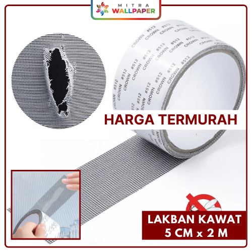 

Lakban Penambal Lubang Kawat Jaring Nyamuk 2 Meter Penutup Jaring Rusak Berlubang Anti Serangga