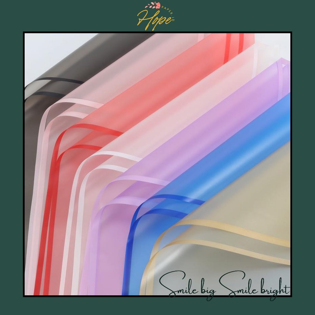

Hopepaper.id - Flower Wrapping Paper Transparan List Kertas Buket Bunga Cellophane KB05