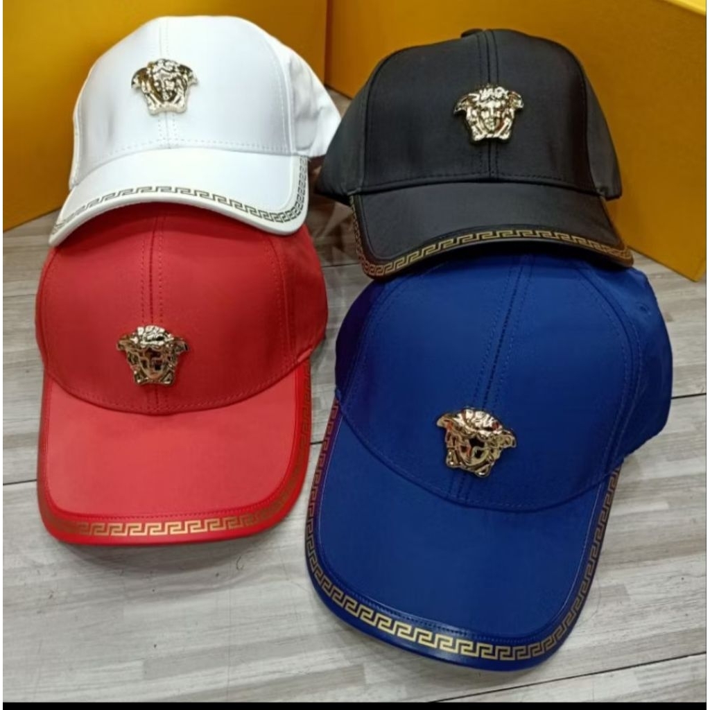 Topi Versace nylon logo besi Topi baseball premium quality