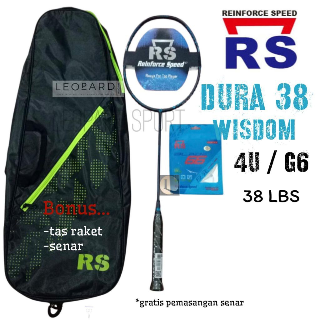 Raket Badminton RS DURA 38 WISDOM / Raket RS