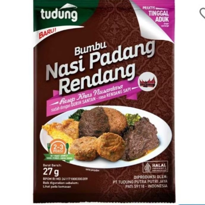 

Tudung Bumbu Nasi Padang Rendang 27g