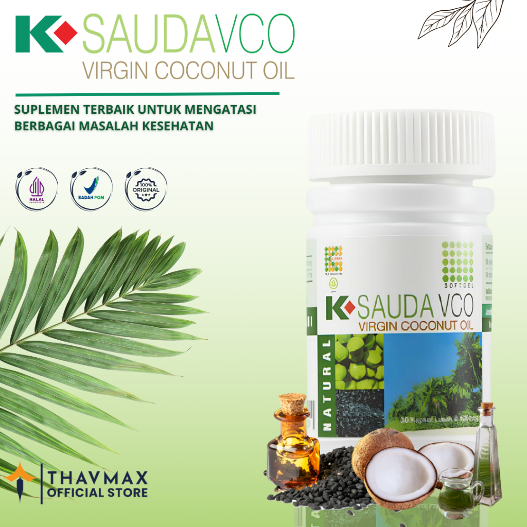 K-SAUDA VCO | HABBATUS SAUDA DAN VIRGIN COCONUT OIL PLUS VIT E