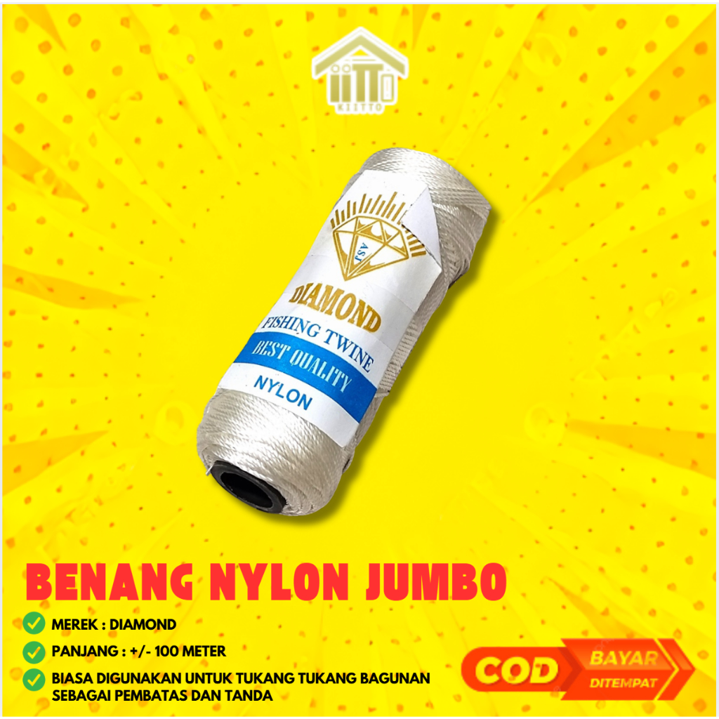 BENANG NYLON BESAR / BENANG TUKANG / BENANG BANGUNAN BESAR DIAMOND