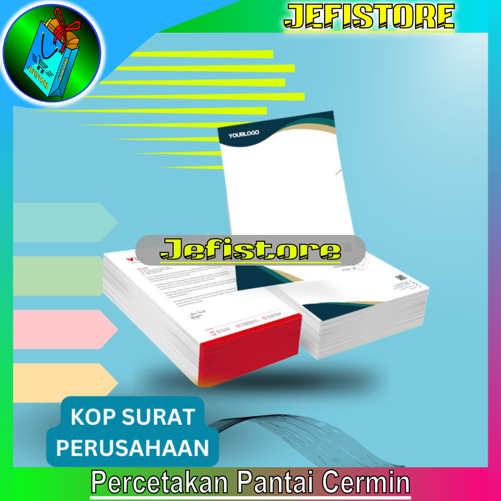 

Print Cetak Kop Surat HVS A4 | F4 ANTI LUNTUR - Jefistore Pantai Cermin