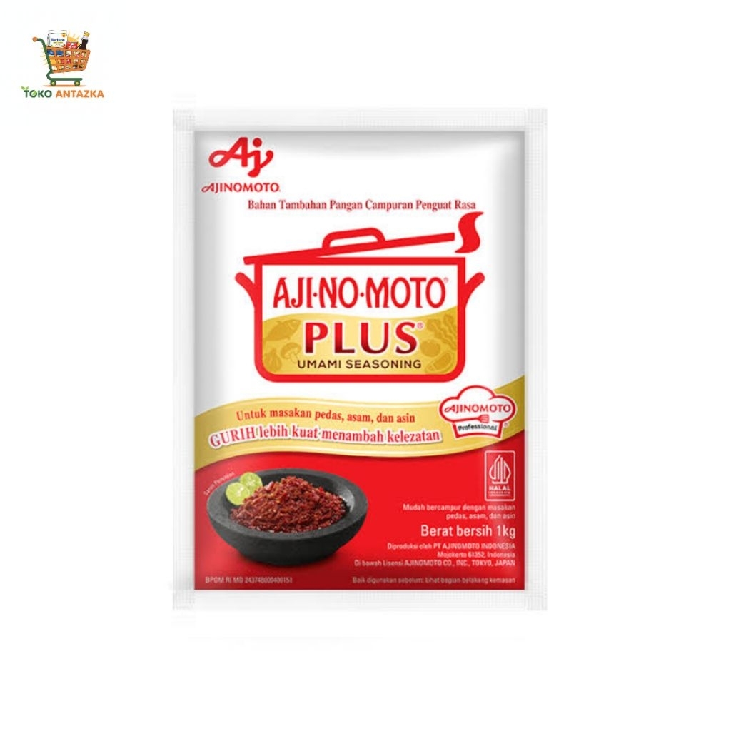

Ajinomoto Plus 1Kg ( Micin, MSG, Pecin, Penyedap )