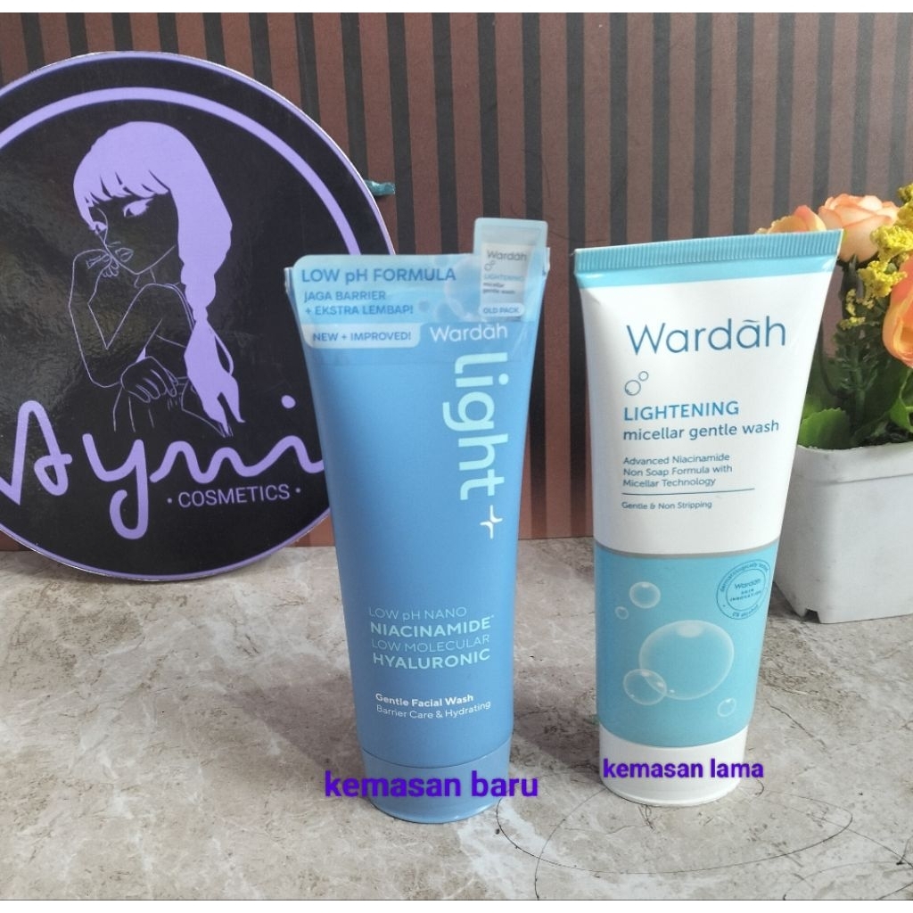 Wardah lightening gentle wash 50gr 100gr (kemasan baru)