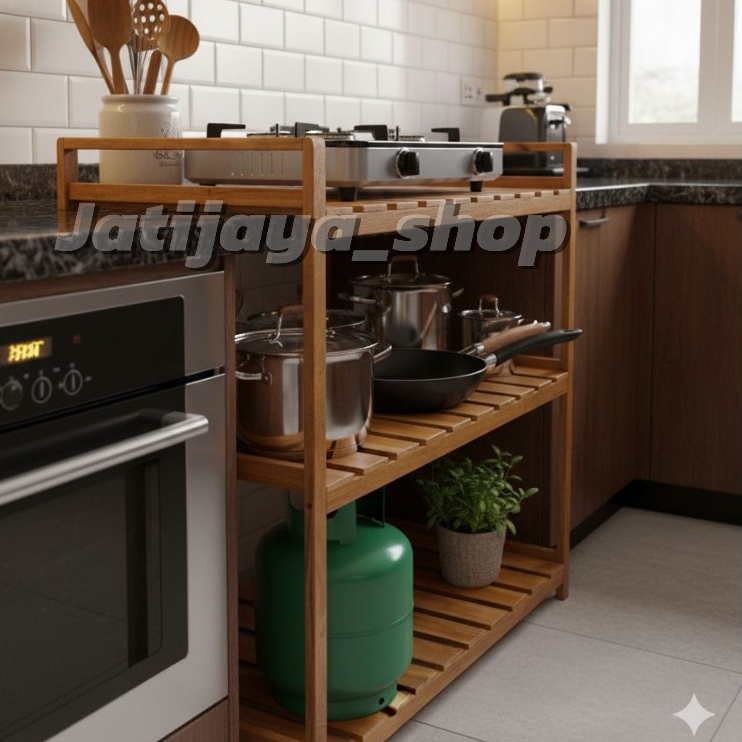 RAK KOMPOR 2 TUNGKU 3 SUSUN MINIMALIS