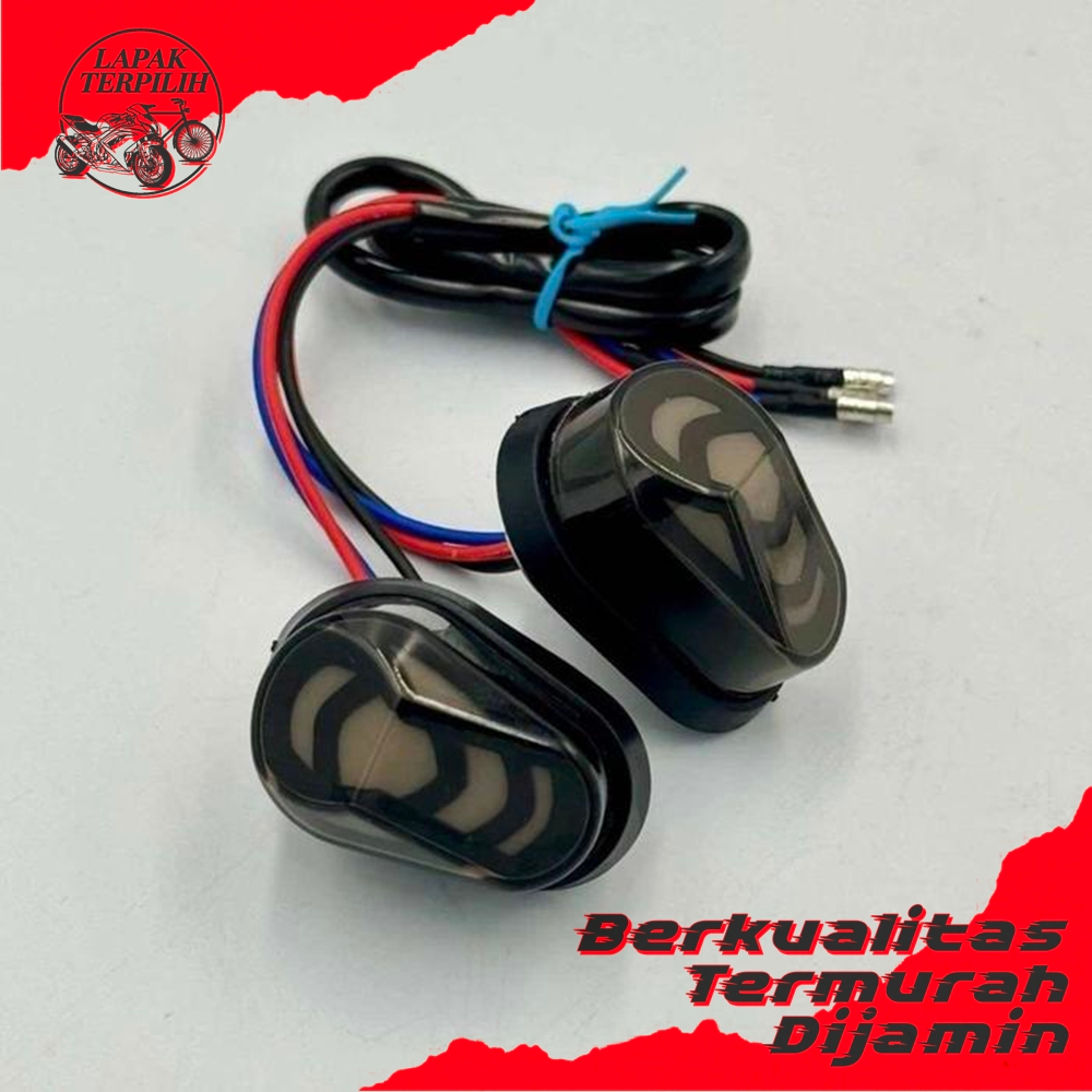 Lampu Sen Sein Tempel Oval MOBIUS Fering LED Mini R15 CBR GSX Ninja Klx 150 Crf 150 L Ninja RR Cbr 2