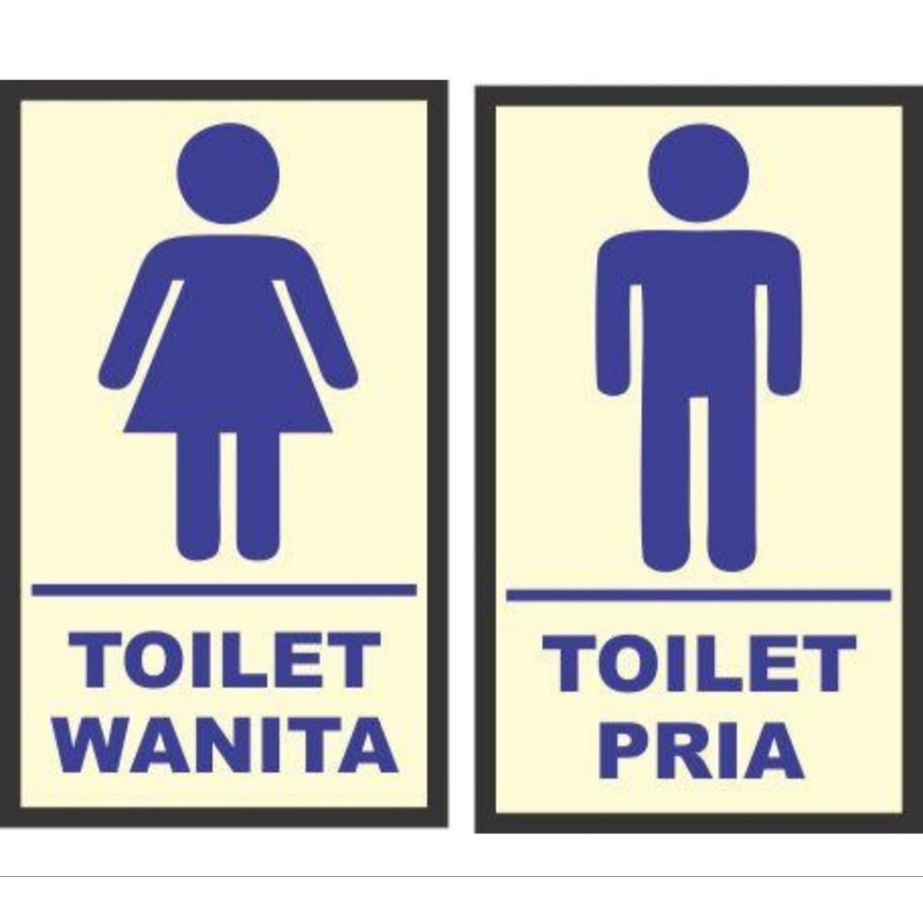 sticker toilet pria wanita