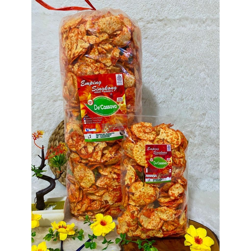 

De Cassava Emping Singkong Balado/Rujak 250g 500g