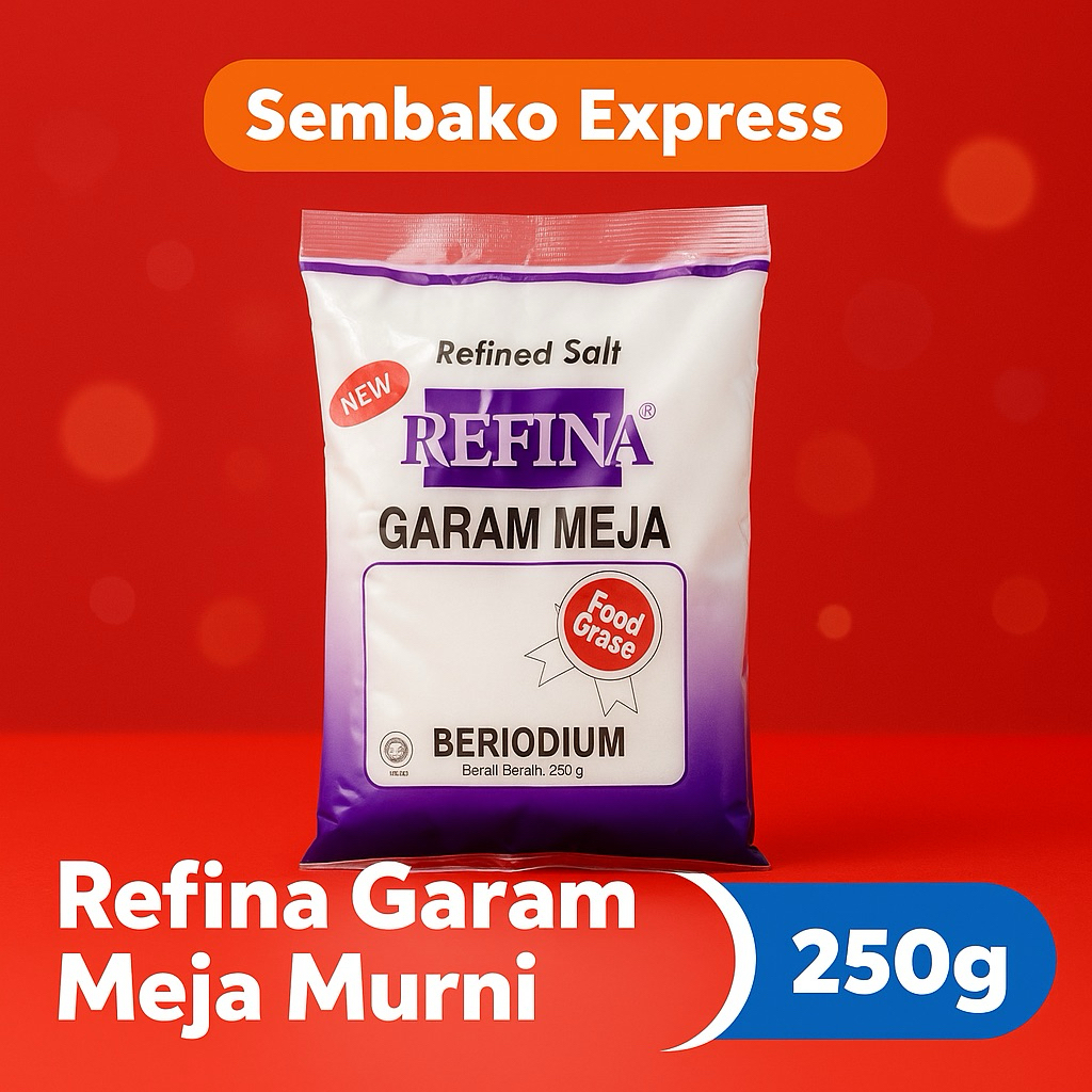 

Refina Garam Meja Beryodium 250g – Halus, Higienis, Siap Pakai