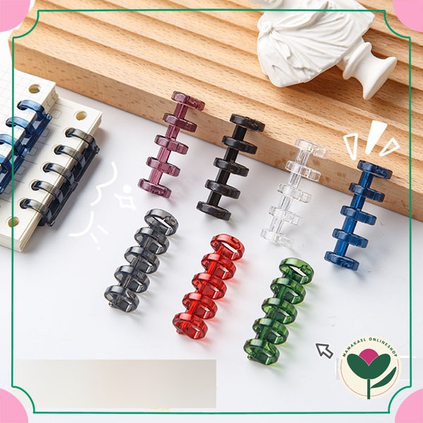 

1 set isi 5 pcs 5 hole DIY binding ring jilid binder 5 lubang MK2056