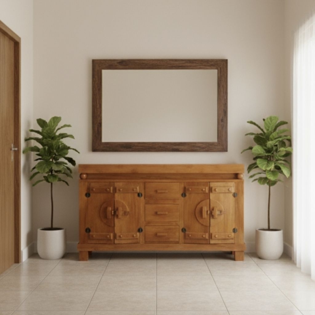 Bufet tv minimalis koboy jati meja tv koboi cabinet solid