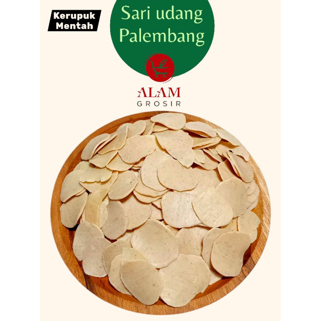 

Kerupuk Palembang Tipis Mentah Sari Udang 1kg