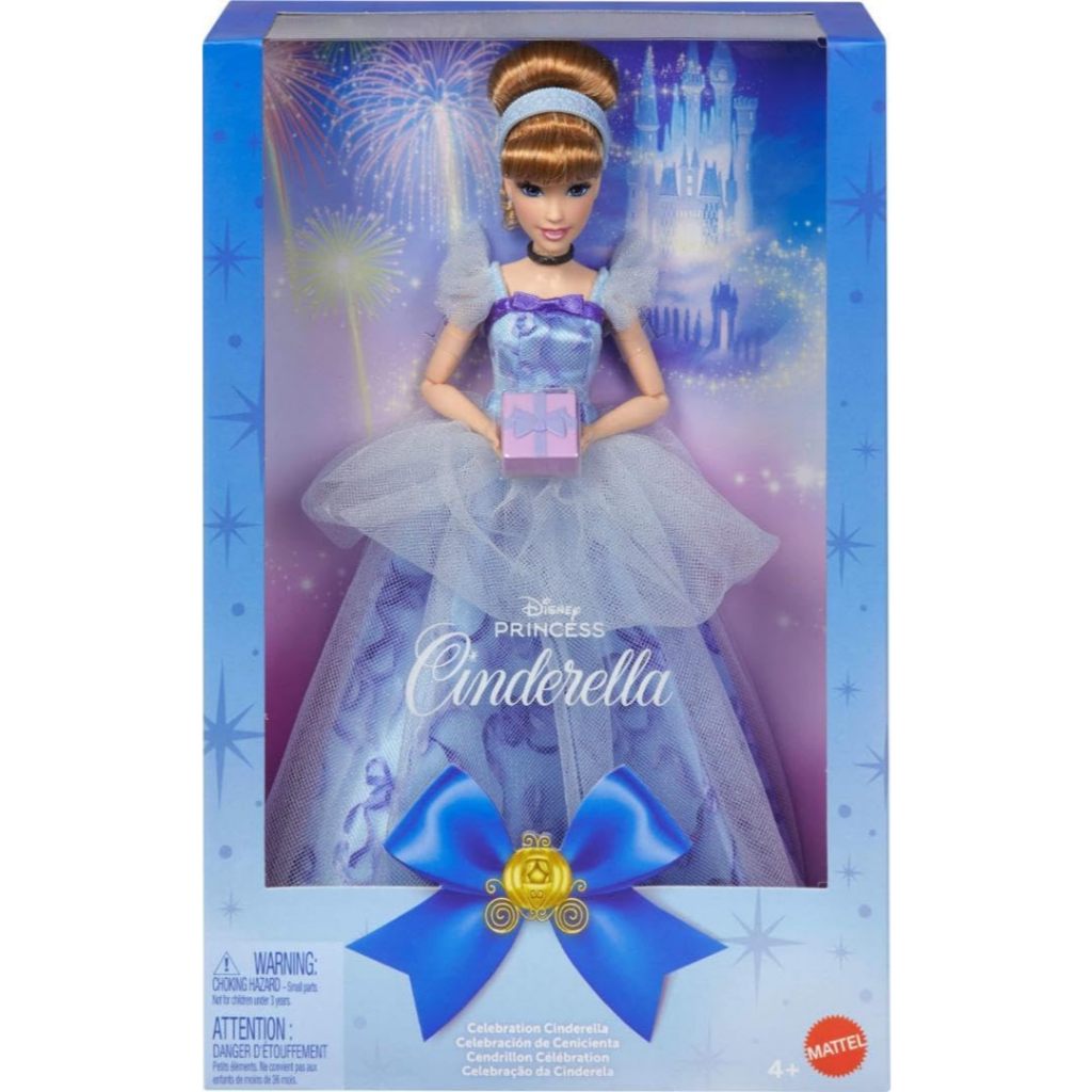 Mattel Disney Princess Cinderella Birthday Collectible Fashion Doll, Inspired by Disney Movie, Speci