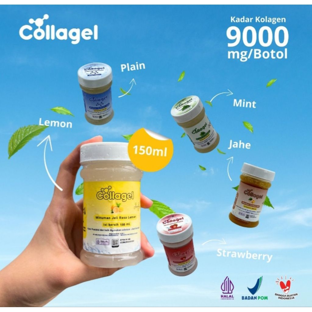 Collagel | Hydrolyzed Collagen 150ml | Minuman Collagen Halal