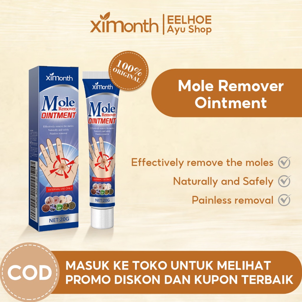 Salep Penghilang Tahi Lalat Dan Kutil 20g  Krim Penghilang Kutil Krim Penghilang Kutil Wajah Menghil