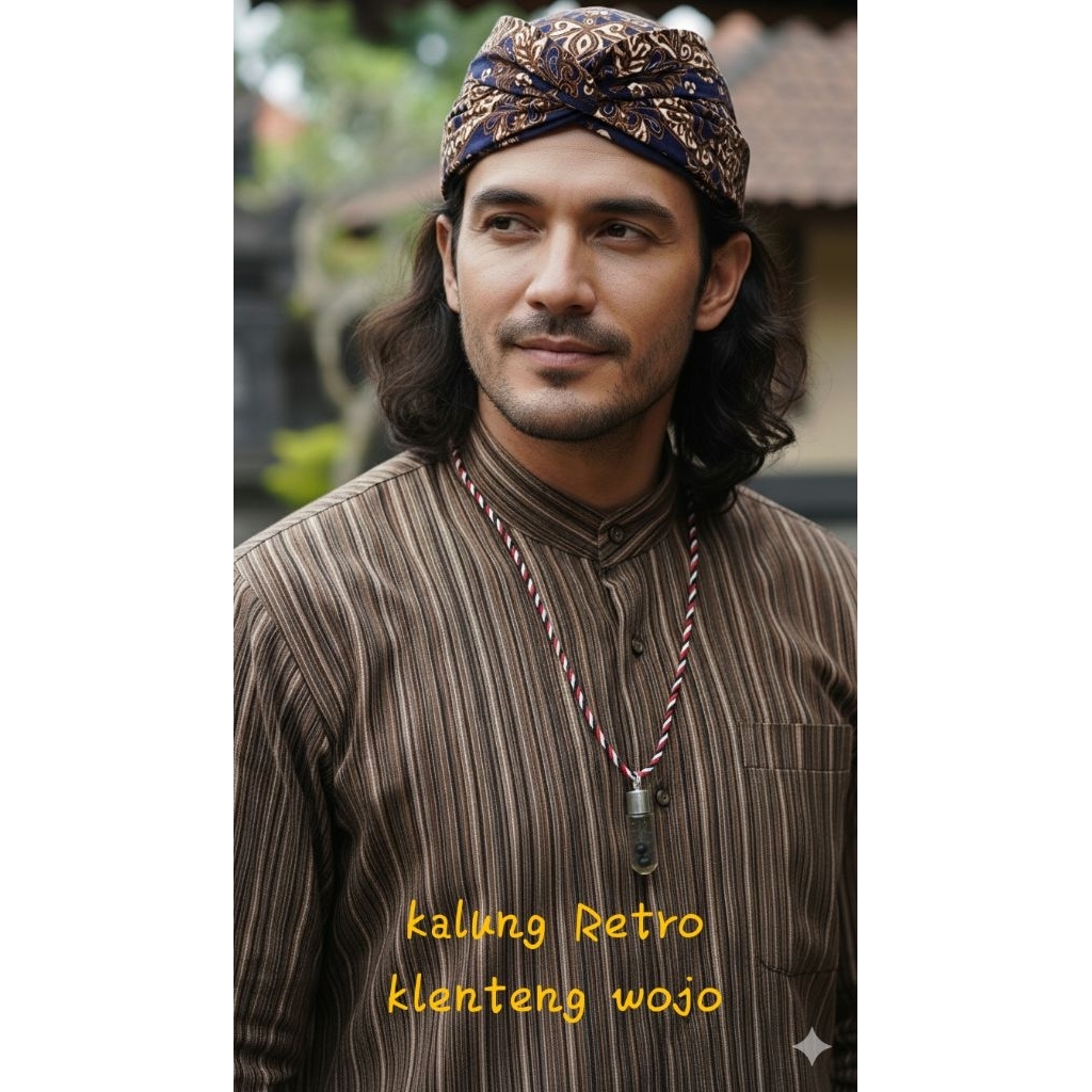 kalung Retro klenteng wojo botol akrelik benang tridatu